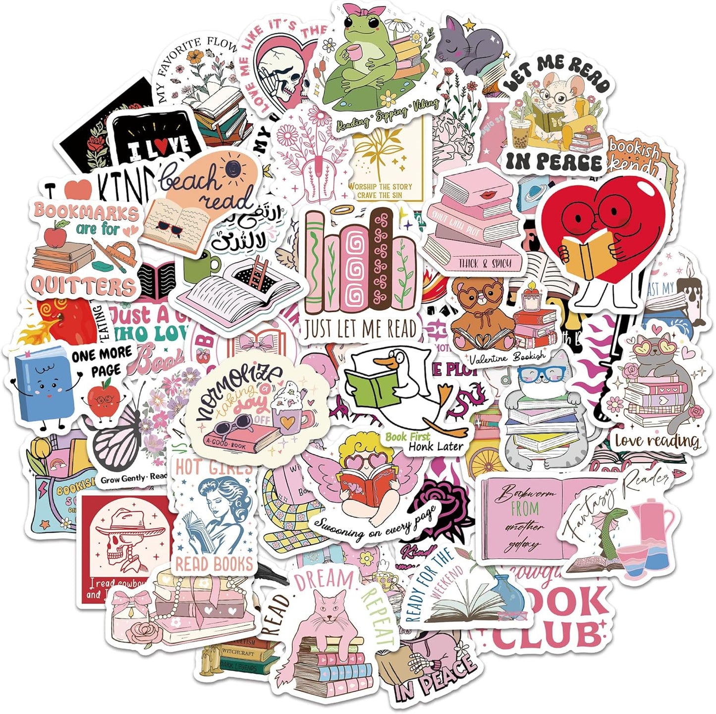 QTL Neon Stickers for Teens & Students Prizes, Waterproof Vinyl Party Favor Stickers, School Rewards, Water Bottle and Laptop, 50PCS - Colors B