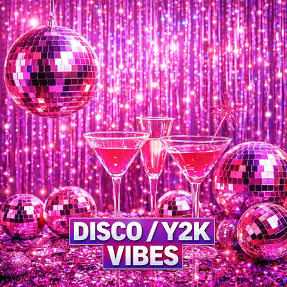 Happy Mothers Day Decorations Melsan 3 Pack 3.2 x 8.2 ft Pinkish Purple Tinsel Fringe Curtain Backdrop, Sparkling Metallic Party Decorations for Girls Birthday, Bachelorette, Wedding, Photo Booth