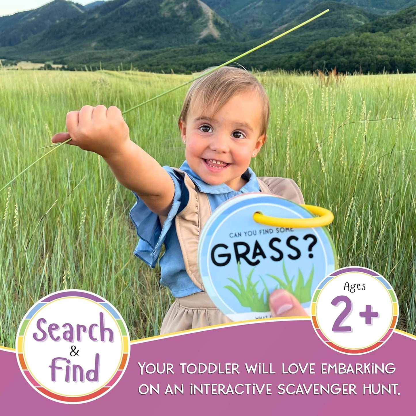 Children's Scavenger Hunt | Toddler Activities | Games for 2, 3 Year Old's & Up | Kids Educational Scavenger Hunt Cards (Outdoor Edition)