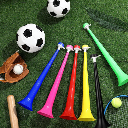 2 Pcs Stadium Horn for Adult, 21 Inch Vuvuzela Plastic Collapsible Cheering Trumpets for Sporting Events Football Carnival Party (Blue)