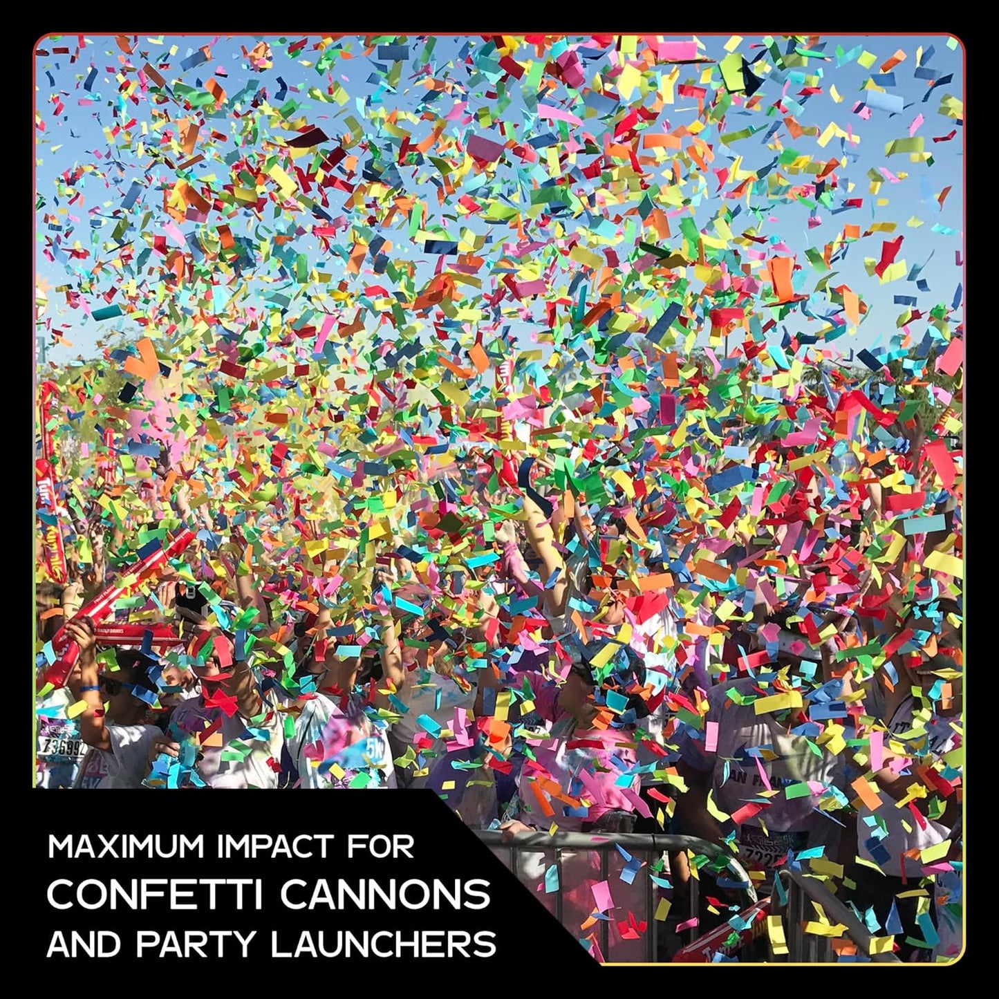 Ultimate Confetti, Multicolor Biodegradable Confetti - Rectangular Fluttering Tissue Paper Confetti for Cannon and Launcher use - Best for Holidays, Birthday, Wedding, and Parties - 1 lb, 16 oz