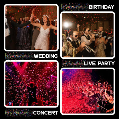 Ultimate Confetti, Multicolor Biodegradable Confetti - Rectangular Fluttering Tissue Paper Confetti for Cannon and Launcher use - Best for Holidays, Birthday, Wedding, and Parties - 1 lb, 16 oz