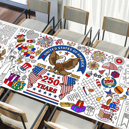 Easter Coloring Tablecloth for Kids,Easter Crafts for Kids Bunny Giant Coloring Poster for Game Activities Gifts Party Decorations Supplies,54 x 108 Inch