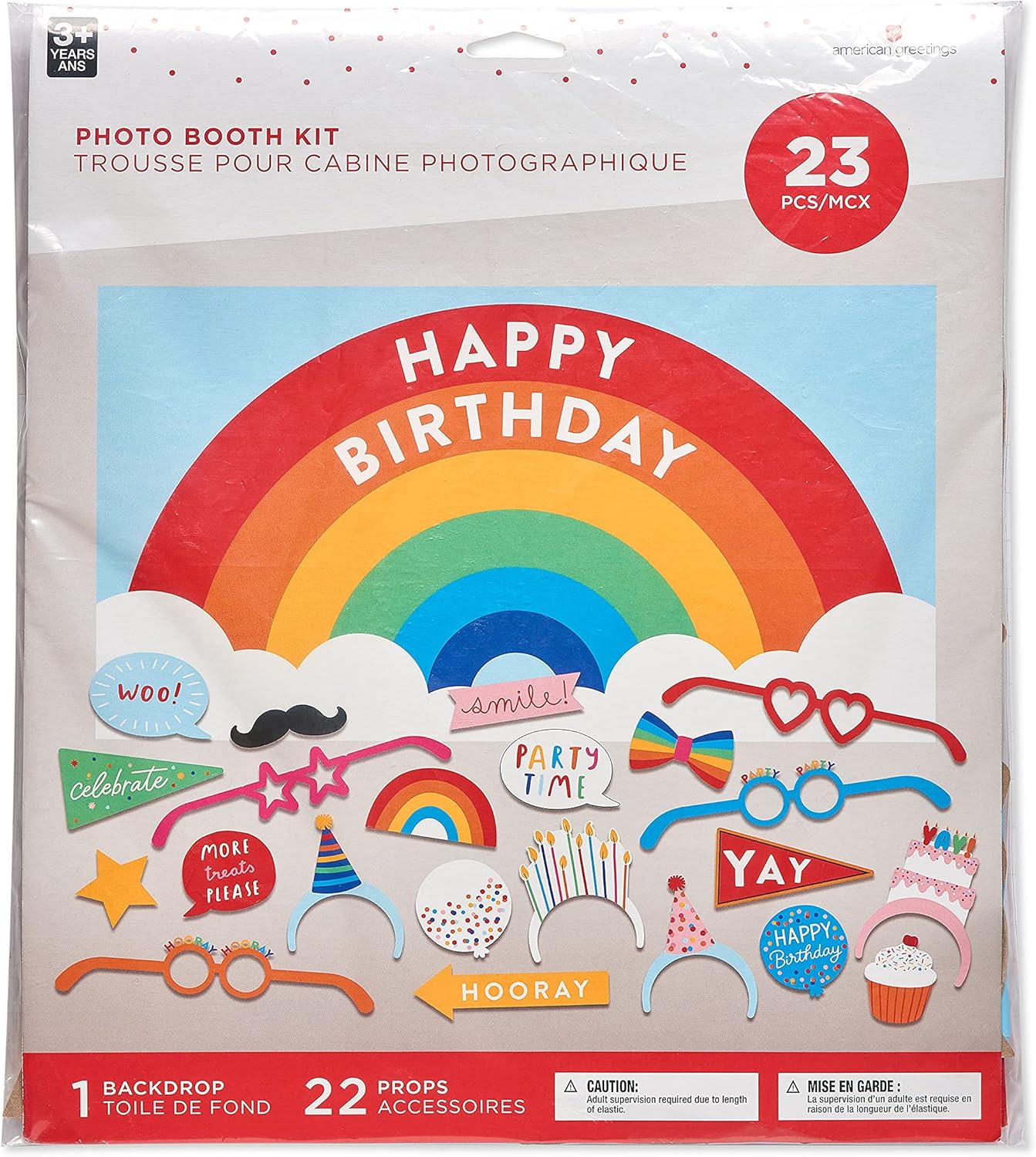 American Greetings Rainbow Party Supplies, Dessert Plates (36-Count)