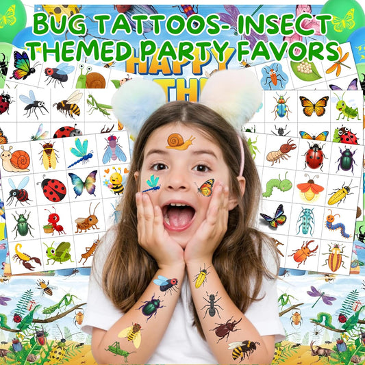 Watercolor Animals Temporary Tattoos for Kids - 96 PCS Individually Cute Animals Temporary Tattoos Stickers for Girls Boy Body Arm Shoulder Birthday Party Decorations Favors Supplies Gifts for Kids