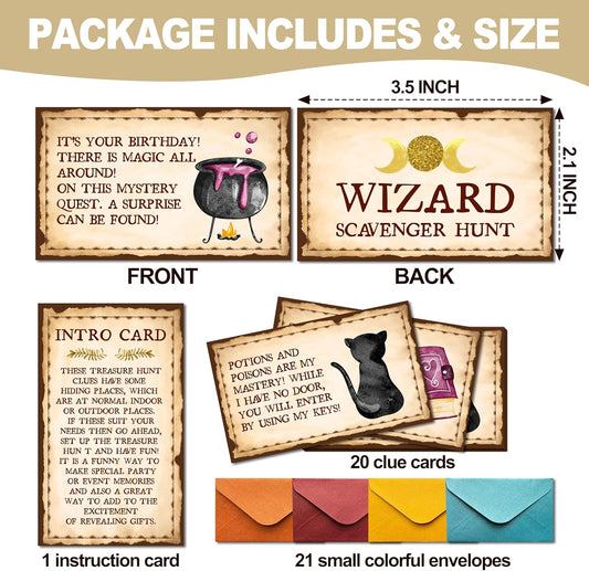 Halloween Scavenger Hunt Game, Halloween Games for Family Treasure Riddle Hunt Game Activities, Halloween Indoor Outdoor Party Games Supplies Activities for Family Friends Gamer, A002