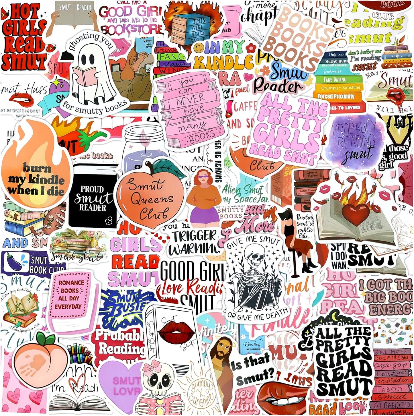 200Pcs Water Bottle Stickers for Kids, Cute Stickers for Water Bottles, Vinyl Waterproof Aesthetic Laptop Sticker Pack Classroom Prizes Skateboard for Kids Teens Girls Students (Cute-200pcs)