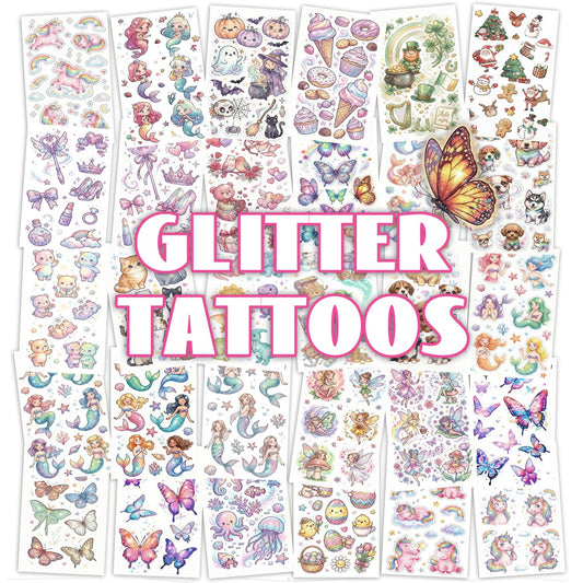 Tattoos for Kids, 350+ Mixed Styles (37 Sheets) Temporary Tattoos Stickers Set Gift for Girls and Boys, Space Dinosaur Animals Butterfly Tattoos for Kids Birthday Party Supplies