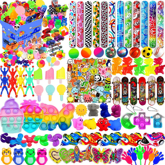 Beilunt 132 Pcs Party Favors Toys for Kids 4-8, Easter Egg Fillers, Assortment Treasure Box Toys for Classroom Prizes,Goodie Bags Stuffers, Pinata Fillers Bulks Small Toys Carnival Prizes