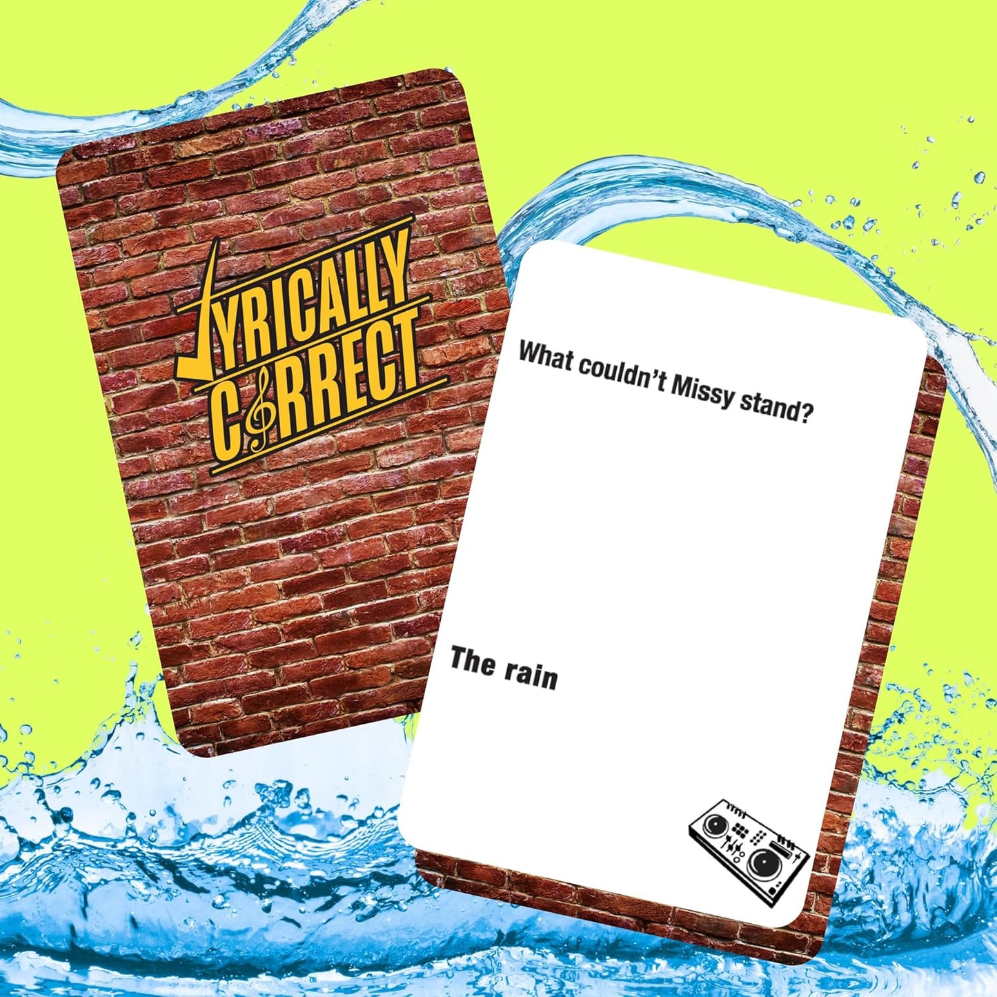 Lyrically Correct '90s & 2000s Music Trivia Card Game - Hip Hop and R&B Edition - Finish the Lyrics Challenge, Fun for Adults, Party or Family Night