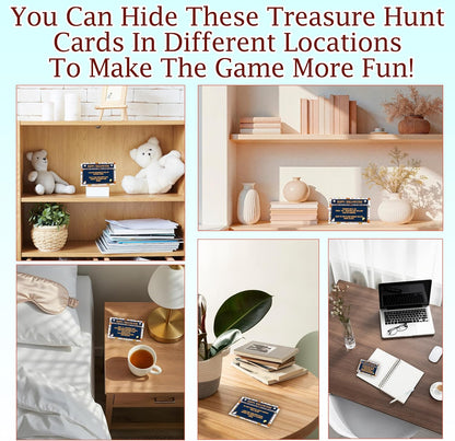 Halloween Scavenger Hunt Games Set, Trick Or Treat Treasure Hunt Clue Games for Friends Family, Halloween Activities for Large Groups, Horror Party Supplies Decorations, 01