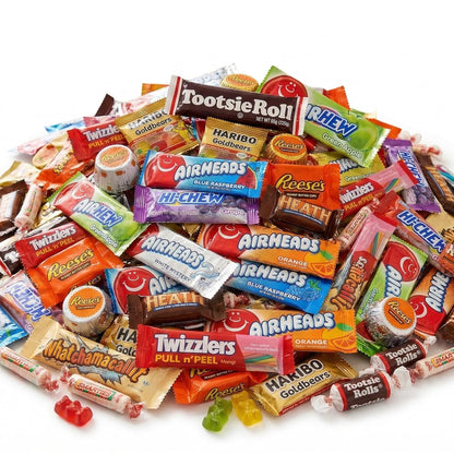 CANDYMAN (5 LB) Chocolate Candy Variety Pack — Individually Wrapped Bulk Candy Mix, Fun & Mini Size Treats for, Pinata Fillers for Kids, Party Favors, Father's Day, Ship with Ice