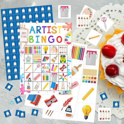 Book Bingo Game, Reading Party Bingo Cards Set, Read Themed Party Games Supplies for Book Lovers, Adults Family Friends Holiday Activities Favors Decorations for 24 Player, 01