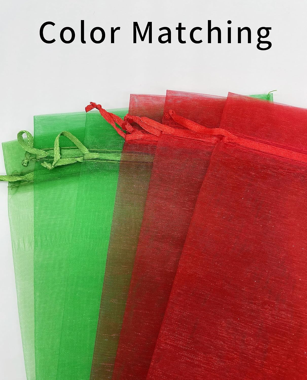 Jexila 120PCS Sheer Organza Bags 5X7 inches Mesh Drawstring Gift Bags Small for Jewelry Wedding Party Baby Shower Favor Bags (Rainbow )