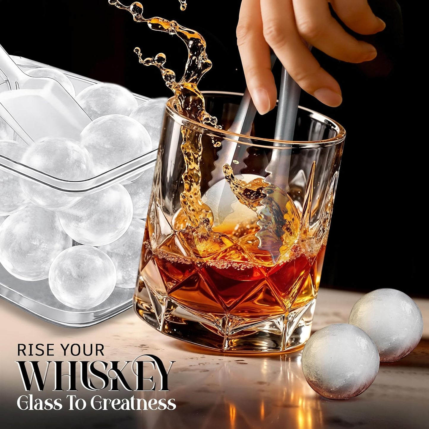 56pcs Ice Cube Tray with Lid and Bin – Stackable 4 Trays Plastic Silicone Freezer Mold, Large Ice Bucket with Scoop, Tong & 2 SS Straws – Easy Release Ice Maker for Cocktail, Coffee, RV, Whiskey