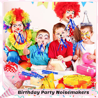 12 Pcs Noise Makers Glitter Metallic Fringed Party Blowers for Birthday New Years Graduation Sporting Events Party Favor Supplies (Mixed Colors)