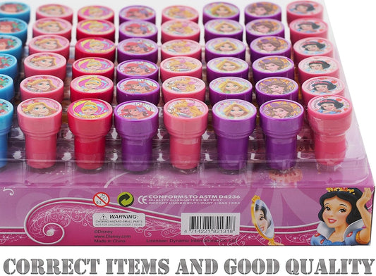 Princess Disney 10 Assorted Self Inking Stampers Party Favor