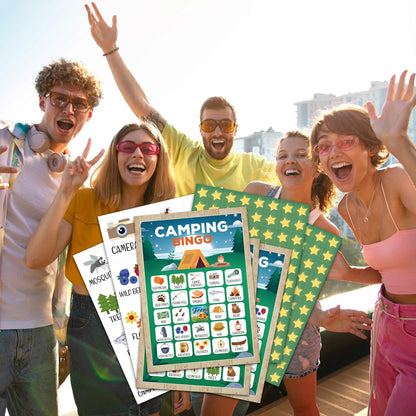 Baseball Bingo Card Game, Baseball Bingo Game for Adults, Sports Party Supplies, Favors, Baseball Party Decorations, Gift – 24 Players Bingo Game, C06
