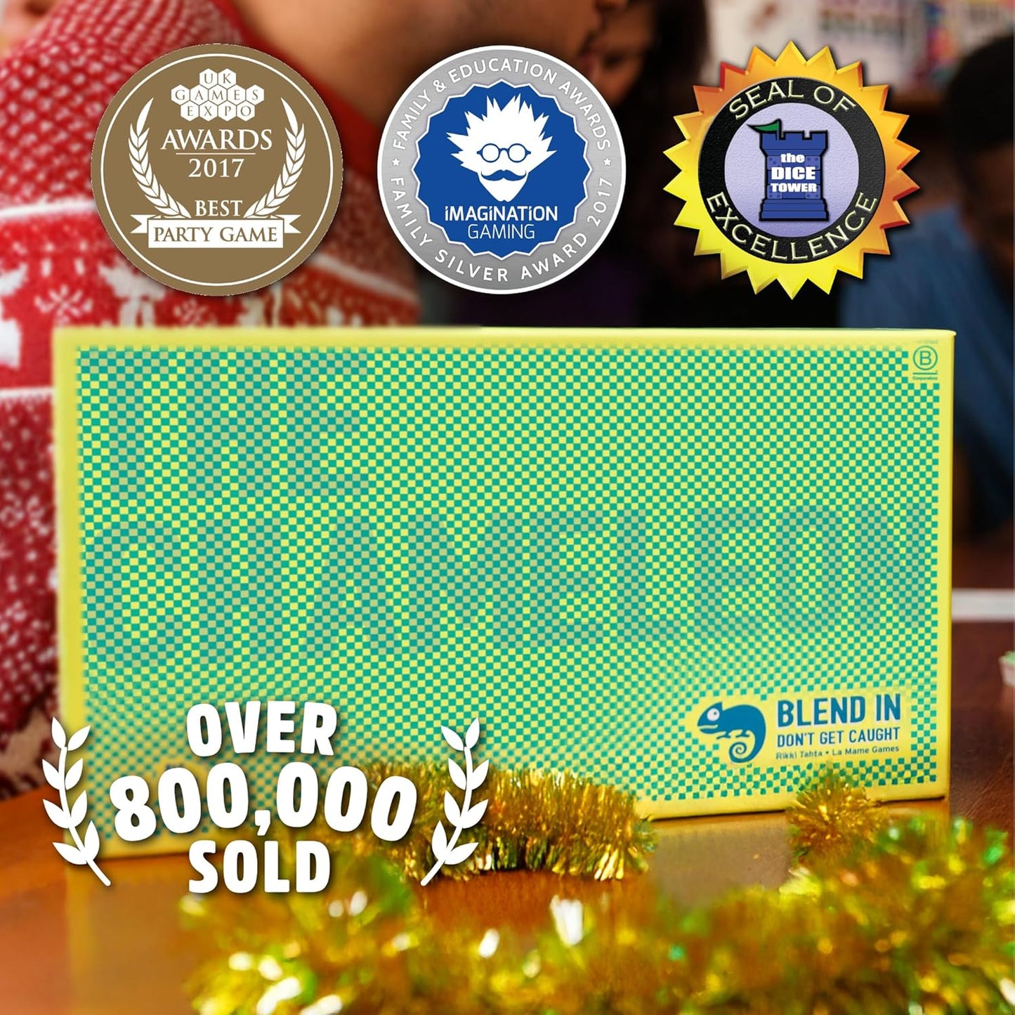 The Chameleon: Award-Winning Bluffing Board Game for Family, Adults & Friends | Includes 80 Extra Secret Words | Who is The Imposter?