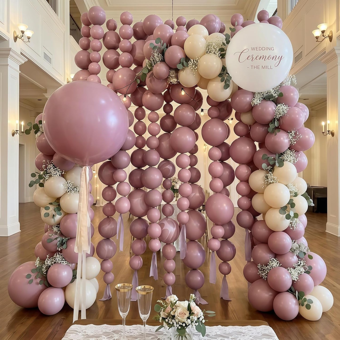 Gold Quick Link Balloons, 60PCS Linking for Balloon Wall Arch Chains, 6inch Linkable for Wedding Birthday Baby Shower Engagement Graduation Party Decorations
