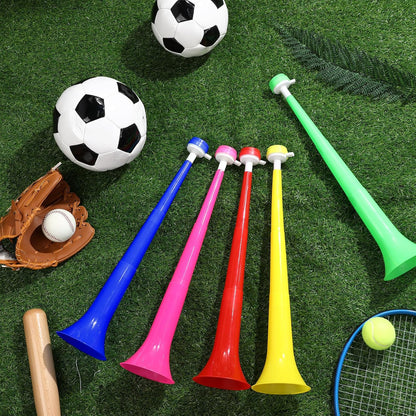 2 Pcs Stadium Horn for Adult, 21 Inch Vuvuzela Plastic Collapsible Cheering Trumpets for Sporting Events Football Carnival Party (Blue)