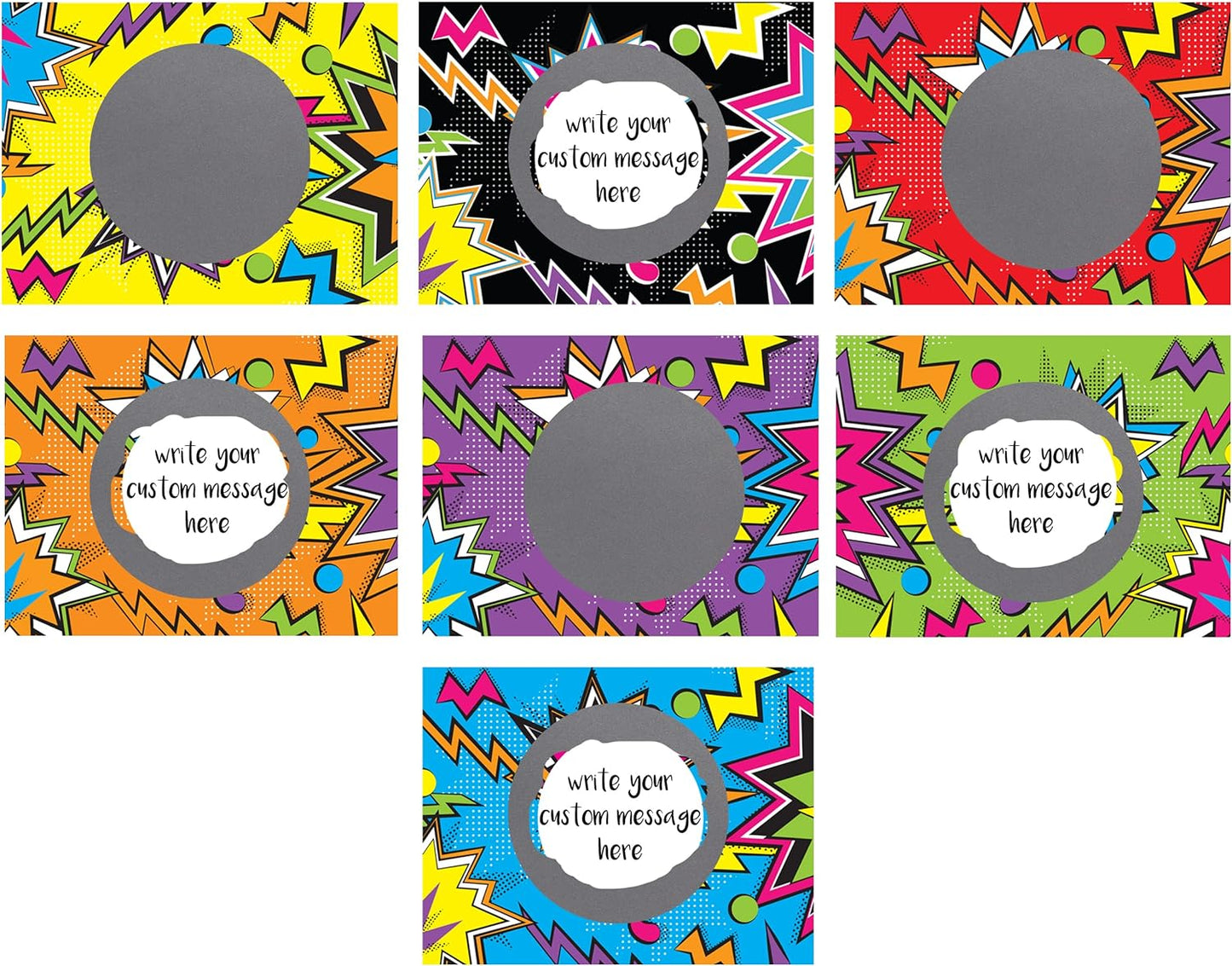 My Scratch Offs - Customizable Scratch-Off Cards Graffiti Design for Prizes, Classroom Rewards & Teacher Supplies, 50 Pack