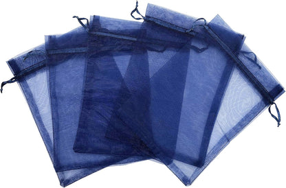 Jexila 120PCS Sheer Organza Bags 5X7 inches Mesh Drawstring Gift Bags Small for Jewelry Wedding Party Baby Shower Favor Bags (Rainbow )