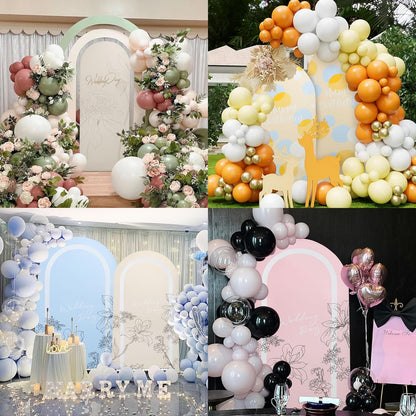 3-Piece Arch Cover Bundle – 7.2FT, 6.6FT & 6FT Stretch Spandex Backdrop Set – Wedding, Birthday & Photo Booth Arch Covers for Every Event