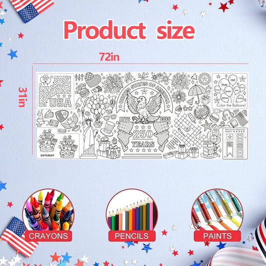 Easter Coloring Tablecloth for Kids,Easter Crafts for Kids Bunny Giant Coloring Poster for Game Activities Gifts Party Decorations Supplies,54 x 108 Inch