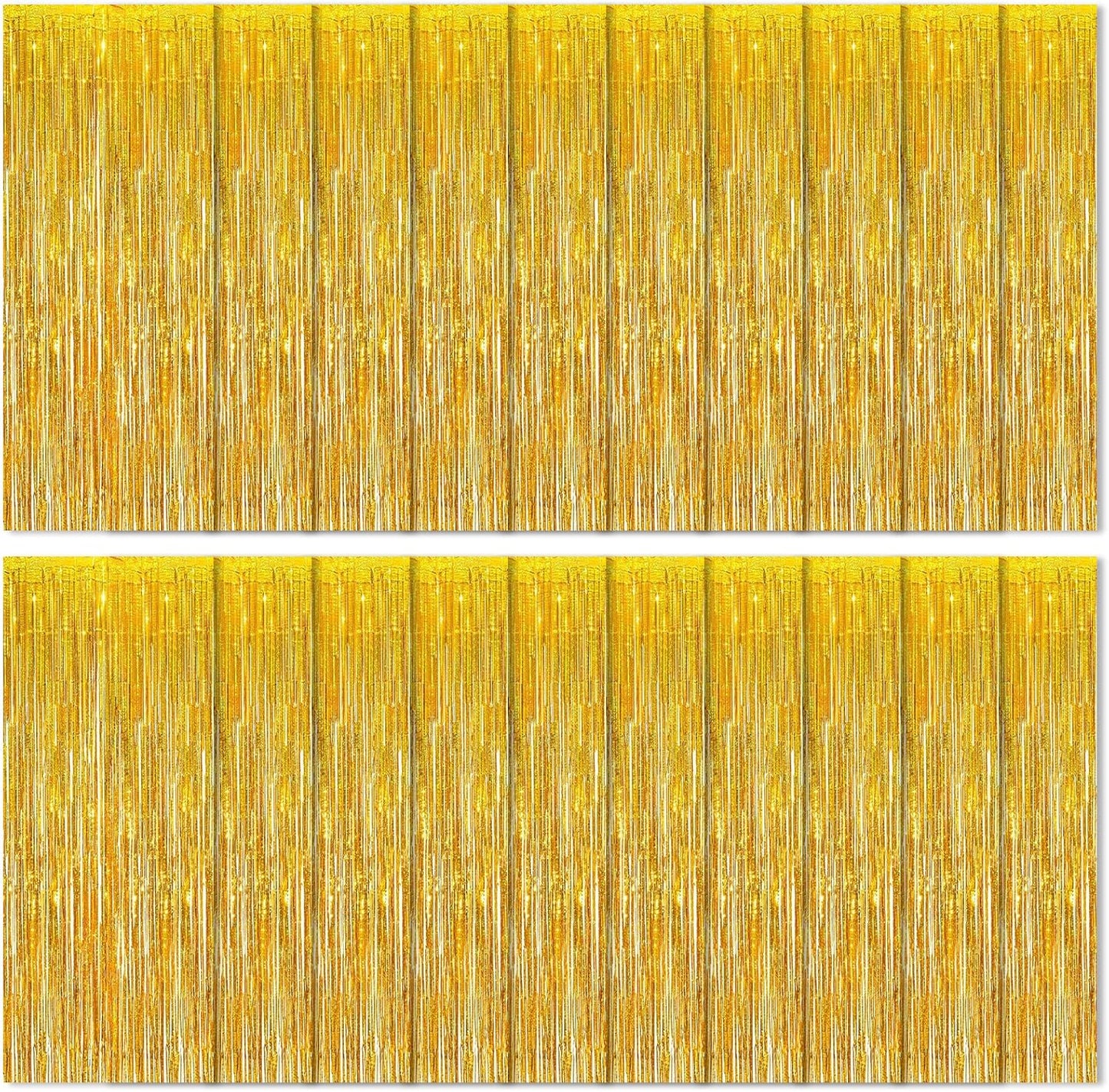 20 Pack Silver Foil Curtain Backdrop 3.2ft x 8.2ft Foil Fringe Backdrop Curtain Metallic Tinsel Foil Fringe Curtains Streamer Backdrop Curtains for Birthday Party Decorations Photo Booth (Silver)