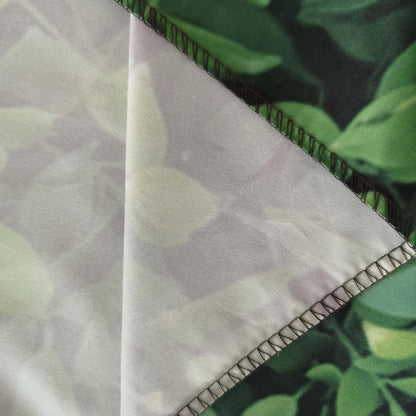Green Leaves Backdrop - Nature Greenery Polyester Photography Background for Birthday Wedding Decor Soft Fabric Wall Banner | Baby Shower, Safari, Dinosaur Theme Photo Booth(7x5ft)