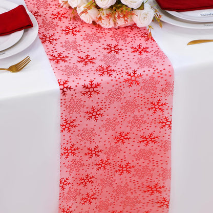 Snowkingdom 2 Pieces Gold Table Runner, Sequin Glitter Foil Metallic Thin Mesh Runner Roll 11"x108", Gold Table Decorations for Event Party, Wedding, Birthday Party, Christmas