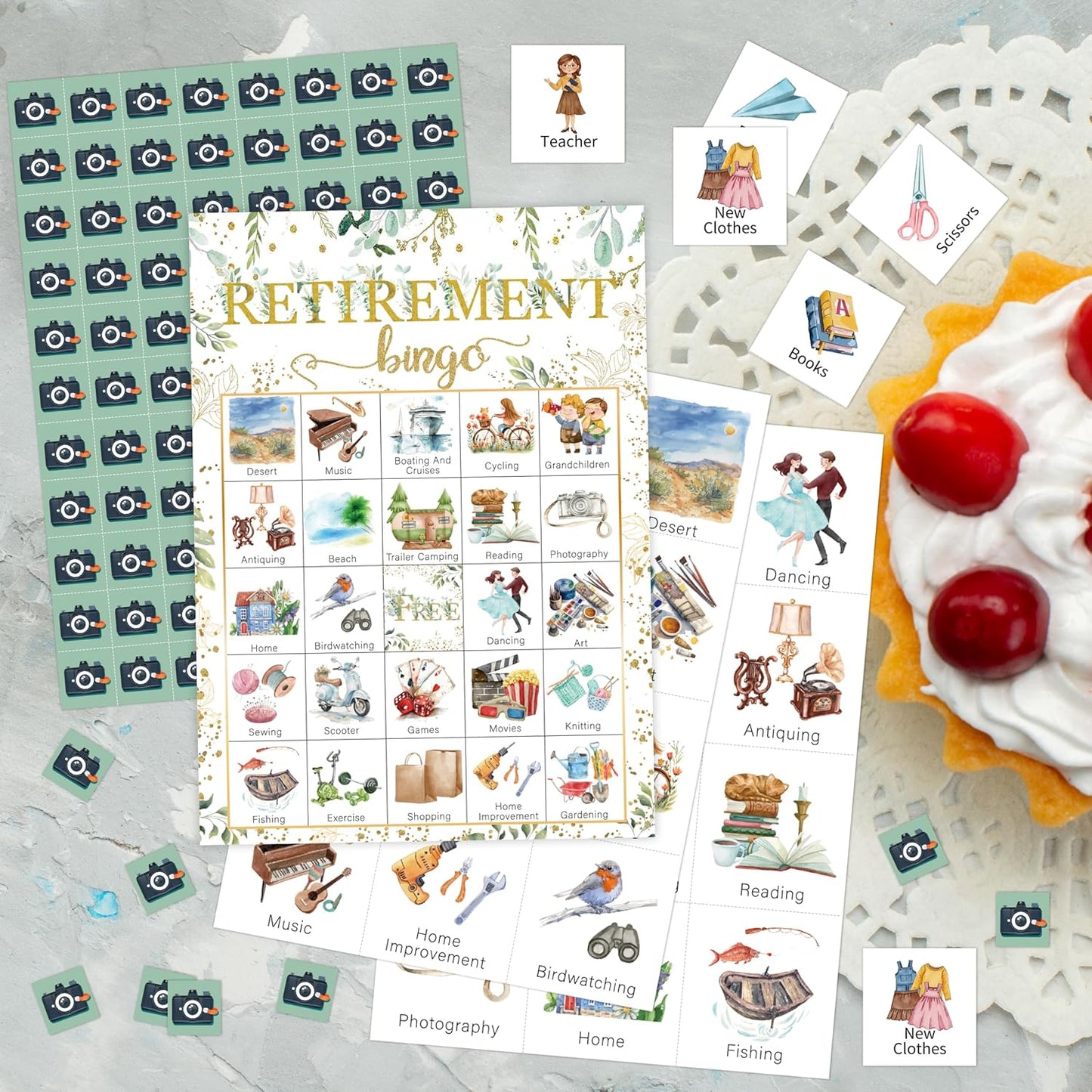 Book Bingo Game, Reading Party Bingo Cards Set, Read Themed Party Games Supplies for Book Lovers, Adults Family Friends Holiday Activities Favors Decorations for 24 Player, 01