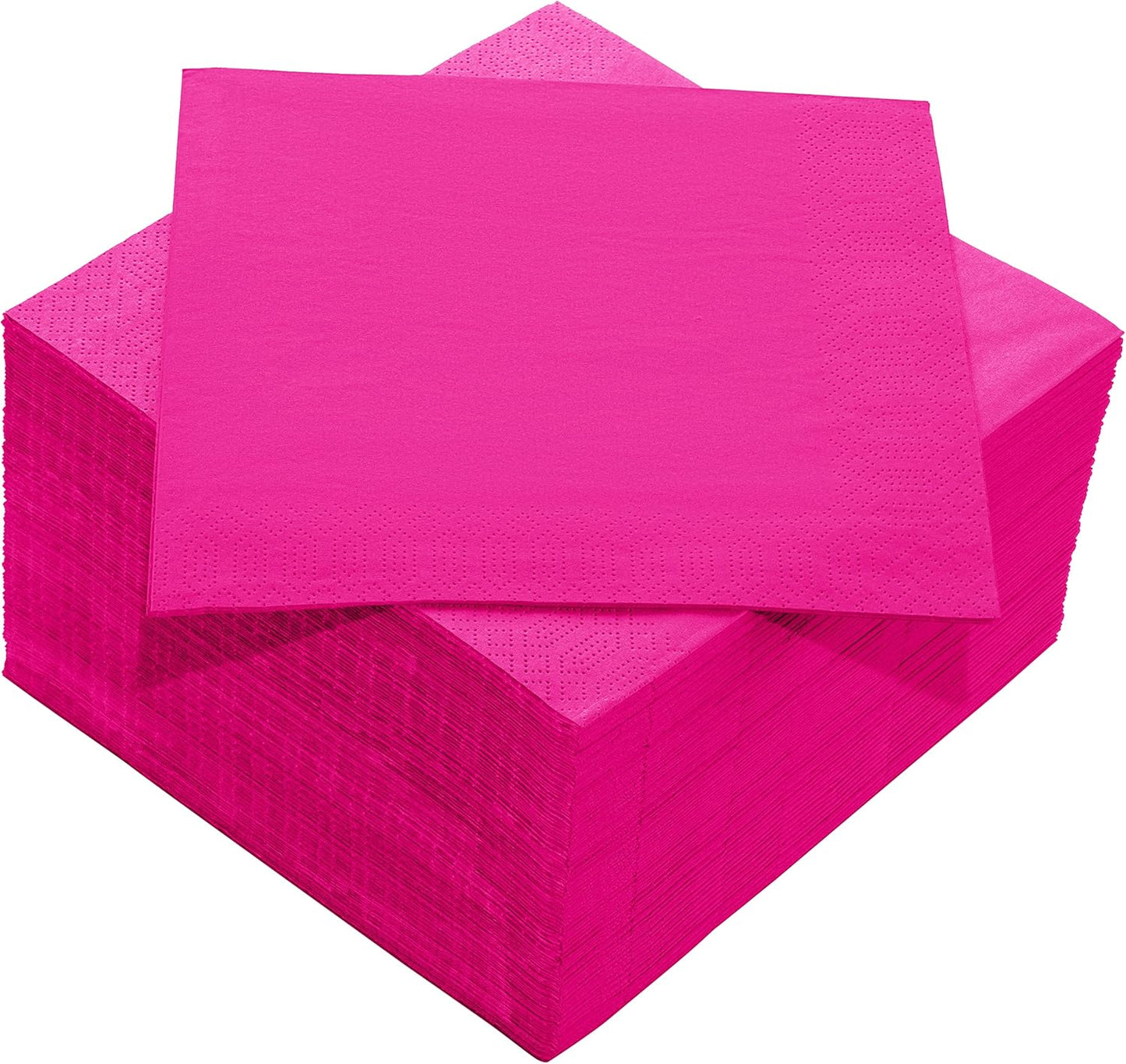Black Beverage Napkins (300 Count) 2-Ply Disposable Cocktail Napkins for Bar, Weddings, Parties, Events, Premium Quality and EU Made