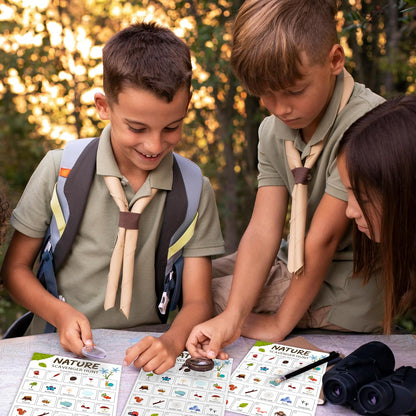 30Pcs Nature Scavenger Hunt Cards, Scavenger Hunt Cards Road Trip and Travel Activities, Spring Summer Holiday Party Supplies, Camping Games Outdoor Indoor Seek Activity-A03