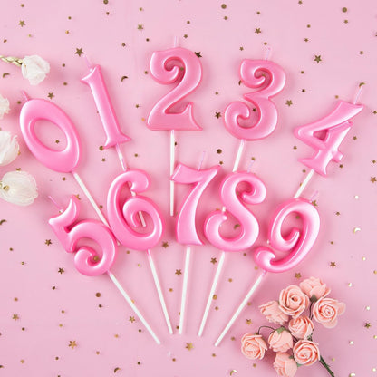 PHD CAKE 2.76 Inch Elegant Gold 1 Number Birthday Candles, Gold Number Candles, Cake Number Candles, Party Celebration