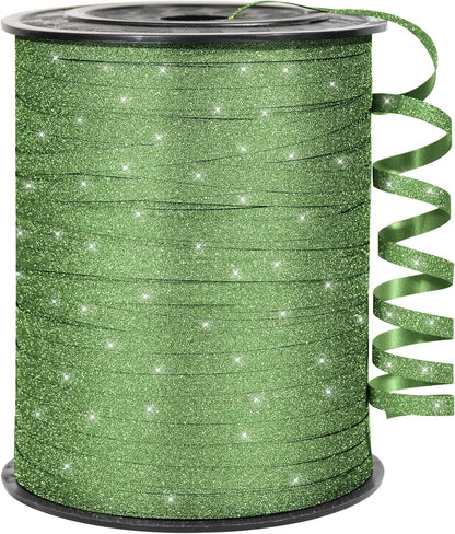 500 Yards White Curling Ribbon for Gift Wrapping, 1/5 inch Wide Balloon Ribbon String for Florist Flower, Crafts, Wreaths, Christmas, Birthday Party, Wedding