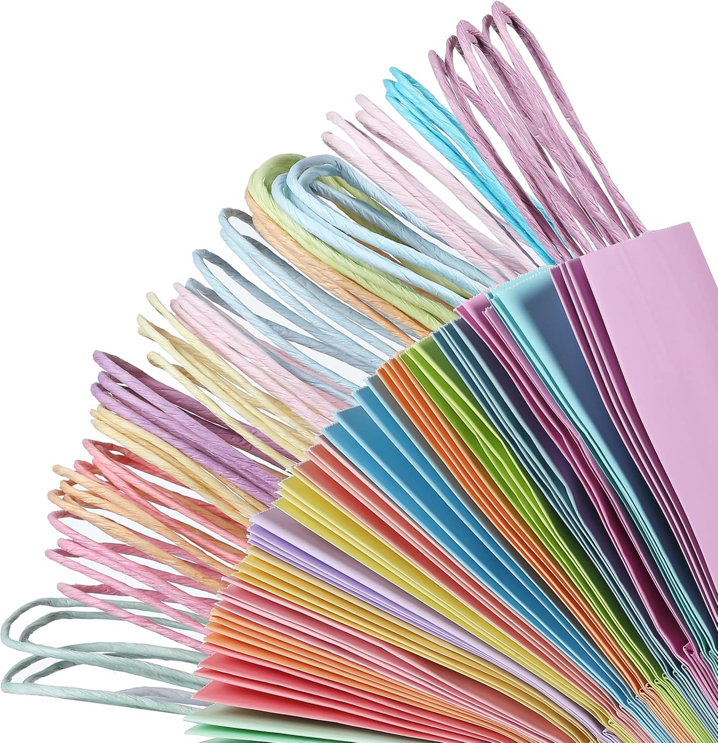 Mr. Pen- Paper Gift Bags with Handles, 32 Pack, 8.3" x 5.9" x 3.1", Pastel Paper Bags with Handles Bulk, Ideal for Gifts, Weddings, Baby Showers, Birthdays, Shopping, Retail Merchandise, Party Favor