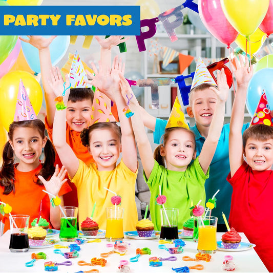 JOYIN Round Pop Fidget Keychain 30 Pack Pop Fidget Toys Bulk Party Favors for Kids 4-8,8-12 Years, Birthday Goodie Bags Stuffers Back to School Gifts for Students Classroom Prizes Sensory Toys