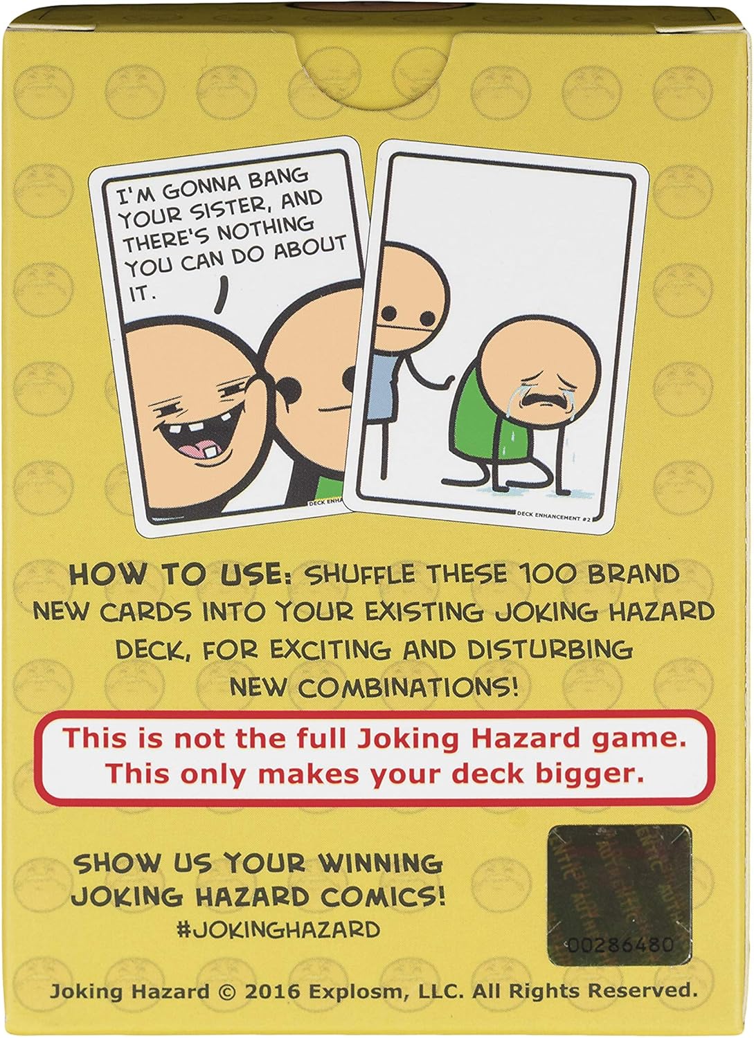 Joking Hazard by Cyanide & Happiness - 360+ Funny & Inappropriate Comic Cards, Hilarious Party Games | Includes Add-Your-Own-Words Cards