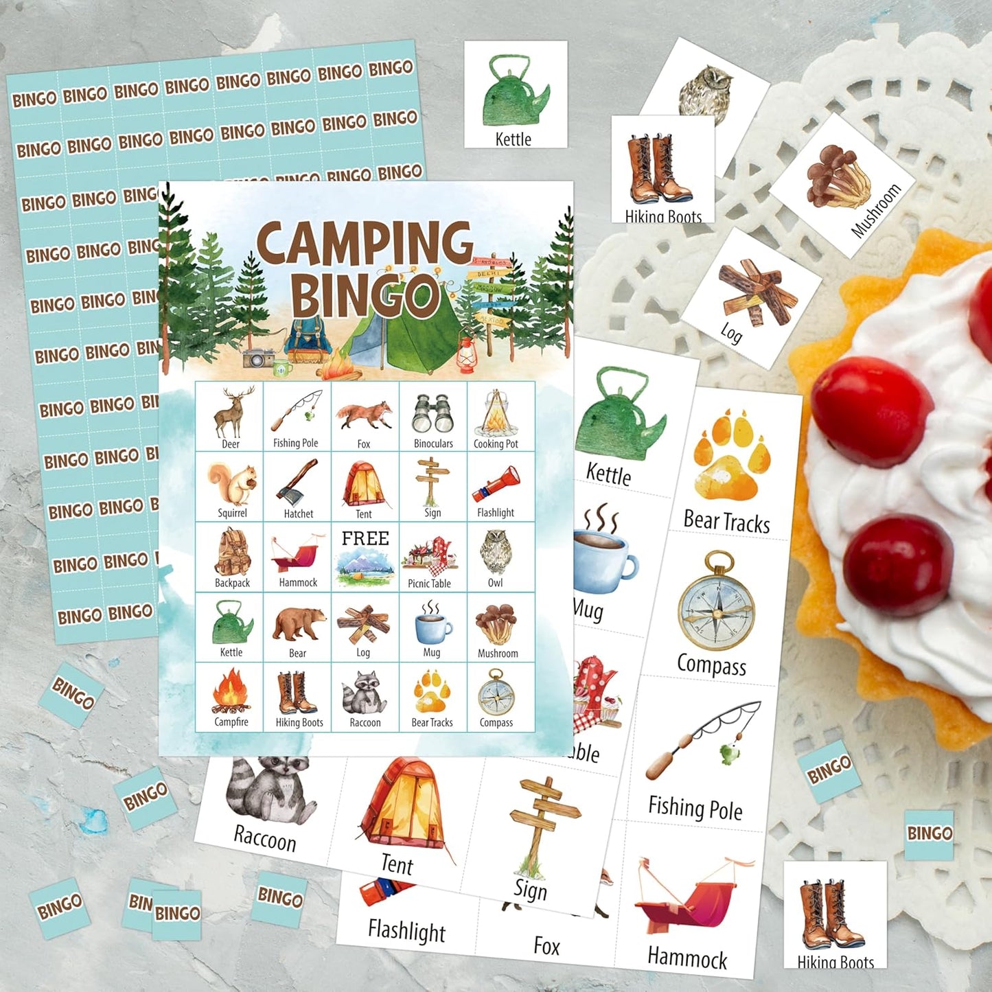 Book Bingo Game, Reading Party Bingo Cards Set, Read Themed Party Games Supplies for Book Lovers, Adults Family Friends Holiday Activities Favors Decorations for 24 Player, 01