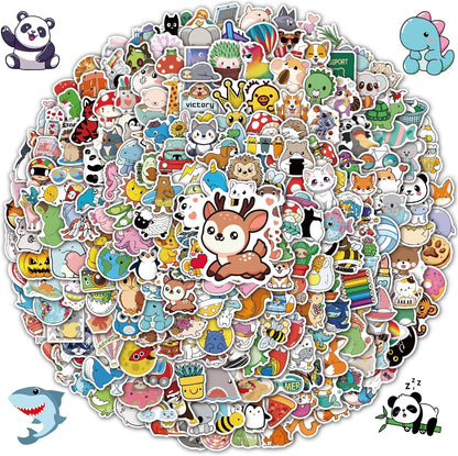 200Pcs Water Bottle Stickers for Kids Teens, Waterproof Vinyl Stickers, Stickers for Kids Classroom Decor, Teacher Supplies & Classroom Must Haves