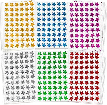 1620 Pcs Holographic Rainbow Small Star Stickers for Kids Reward, Behavior Chart, Student Planner and School Classroom Teacher Supplies, 0.6" Diameter