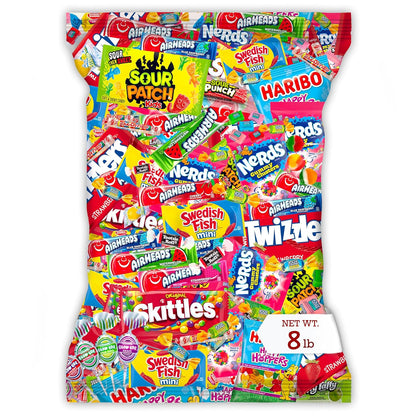 Bulk Candy Variety Pack - 2 lb Bulk Individually Wrapped Candies for Piñata Filler Stuffers - Pinata Candy Party Favors - Assorted Candies - Father's Day