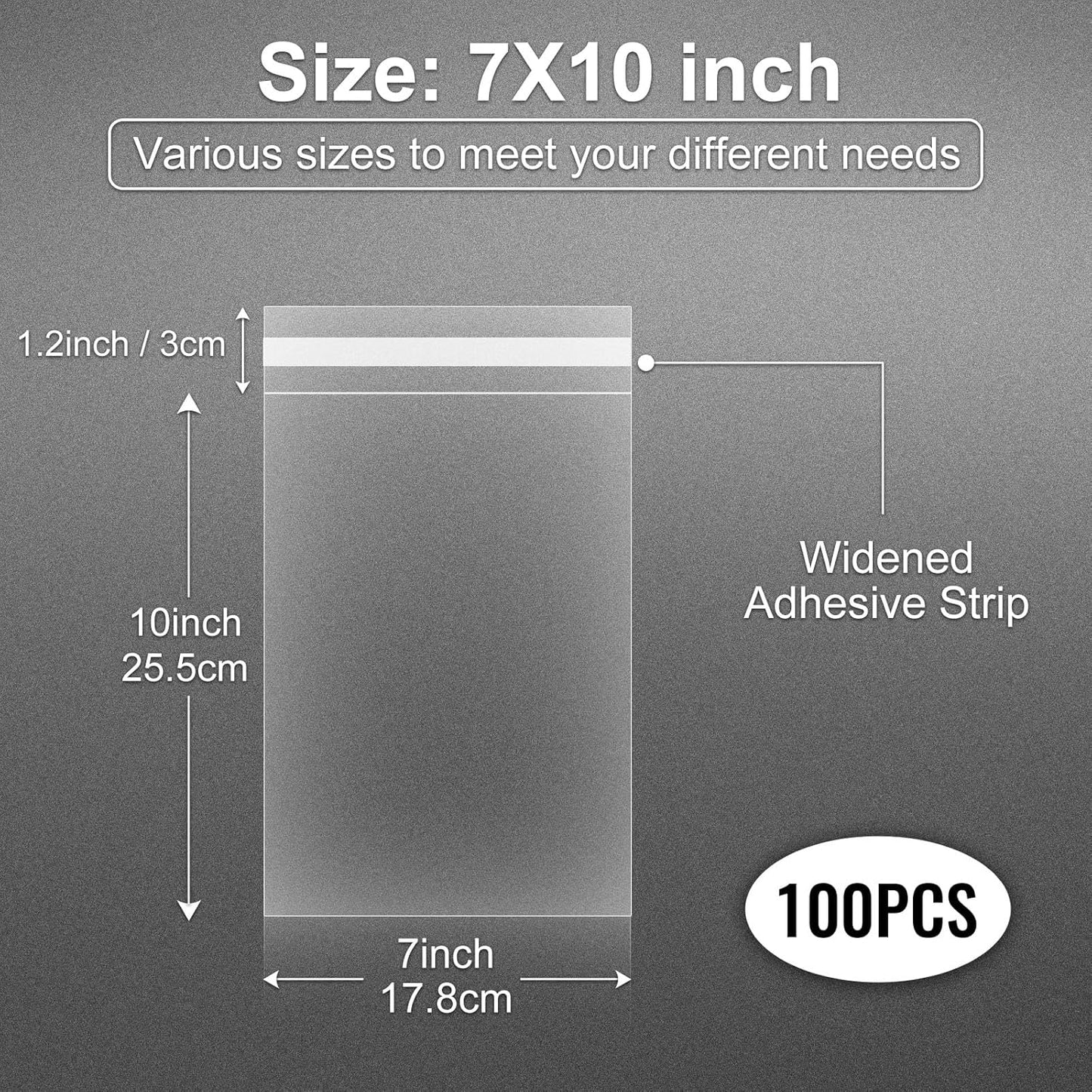 Clear Candy Bags 100pcs 6X10 Cellophane Treat Bag Party Favor Goodie Cake Pop Gift Apple Cello for Gift Baskets Bakery Cookie with Ties