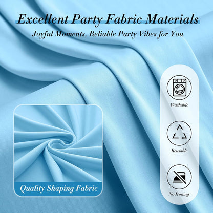 10 ft x 10 ft Wrinkle Free White Backdrop Curtains for Wedding Parties, Polyester Photography Backdrop Drapes for Birthday Parties Stage Backdrop Stand, 2 Panels 5x10FT Background Curtains