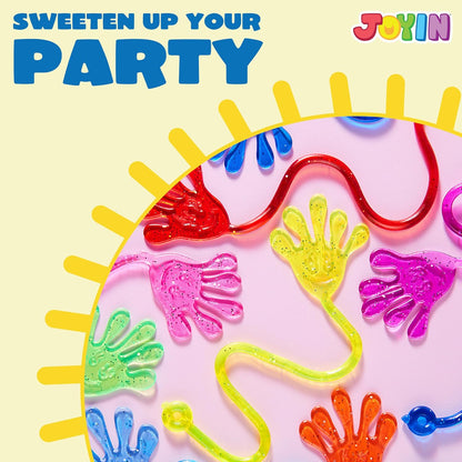 JOYIN 48Pcs Sticky Lizards Party Favors, Party Favors Set for Kids, Holiday Traditions, Classroom Treasure Box, Carnival Prizes, Bulk Pinata Stuff Mini Toys, Goodie Bags for Kids