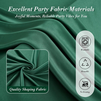 10 ft x 10 ft Wrinkle Free White Backdrop Curtains for Wedding Parties, Polyester Photography Backdrop Drapes for Birthday Parties Stage Backdrop Stand, 2 Panels 5x10FT Background Curtains