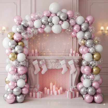 Sage Green and Dusty Pink Balloons, Retro Pink Muted Green White Gold Baby in Bloom Balloons for Girls Women Floral Fairy Wildflower Camping Birthday Woodland Baby Shower Garden Tea Party Decorations