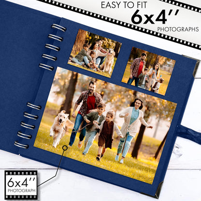 Bstorify Scrapbook Album 60 Pages (8 x 8 Inch) Brown Thick 200gsm Kraft Paper, Photo Album Scrapbook, Memory Book - Ideal for Your Scrapbooking Albums Art & Craft Projects